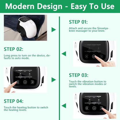 Knee Therapy Massager – Heat, Vibration & Red Light Therapy