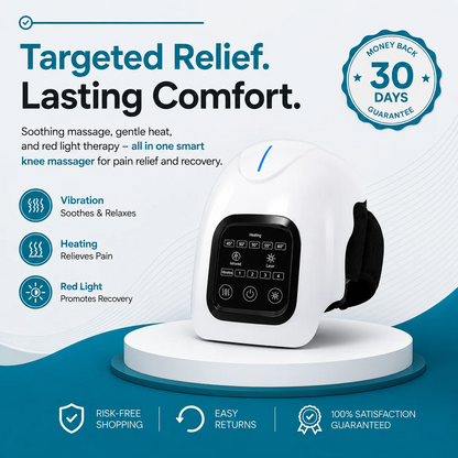 Knee Therapy Massager – Heat, Vibration & Red Light Therapy