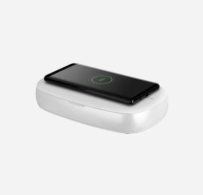 صندوق التعقيم بالأشعة فوق البنفسجية Momax Q.Power UV-Box مع شحن لاسلكي